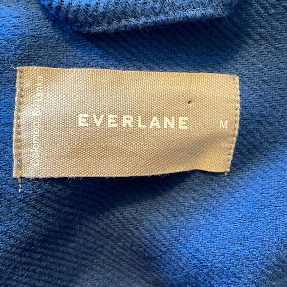 Everlane The Oversized Shirt Jacket Deep Blue M - Picture 6 of 9